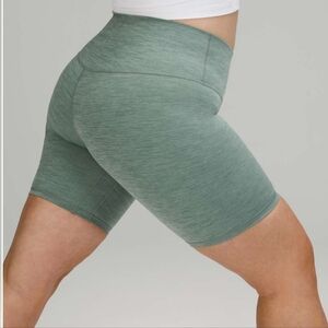 Lululemon Align Bike Short 8" Heathered Tidewater Teal High Rise